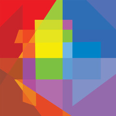 Geometric Light Play with Transparent Color Squares.eps