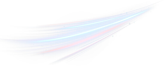 Futuristic cyberspace light  with neon rays, abstract blue motion waves, glowing streaks, overlay