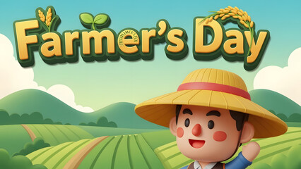 Fototapeta premium Celebrating farmer's day