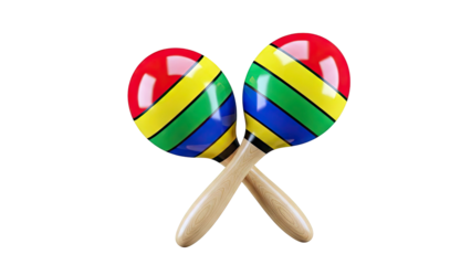 Pair of Colorful Maracas