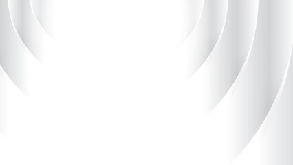 Abstract white and gray color, modern design stripes background with curve lines and glowing light. Vector illustration.