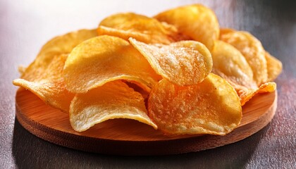 Potato Chips Close Up