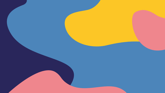 Vibrant abstract background with flowing organic shapes in a joyful and modern color palette, perfect for contemporary design projects and visual branding