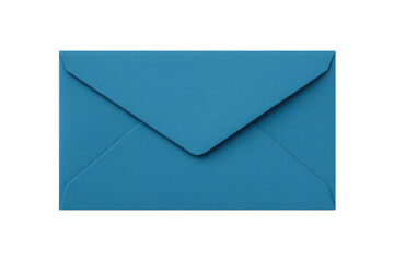Blue envelope representing global communication, mail, email, messaging, connection, and online correspondence