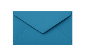 Blue envelope representing global communication, mail, email, messaging, connection, and online correspondence