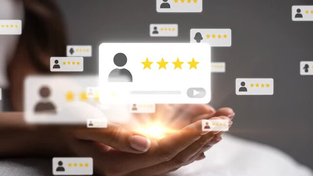 User feedback glowing in hands.