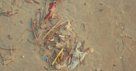 Beach litter and debris, environmental impact, conservation message