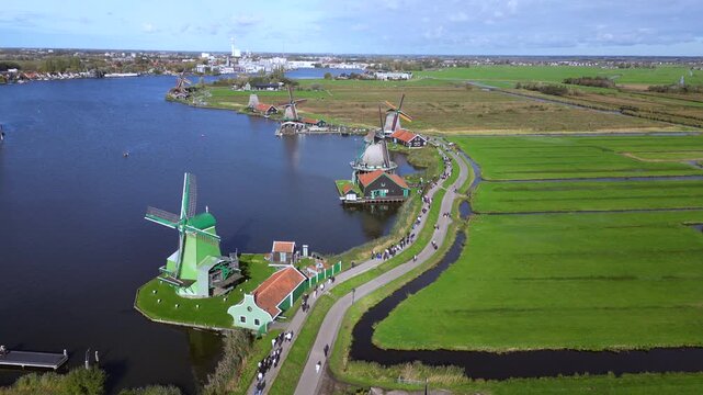 Zaanse Schans on the Zaan Netherlands