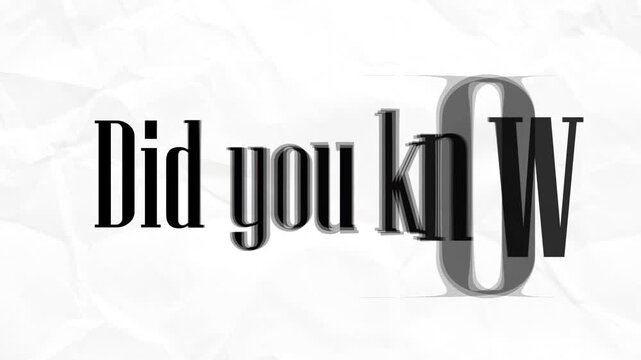 did you know sign