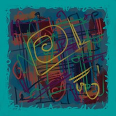 Obraz premium Abstract image for printing. Picture for modern interiors. The picture is painted by hand on a tablet.