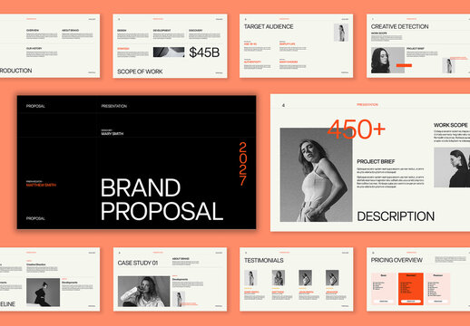 Brand Proposal Presentation Template Layout