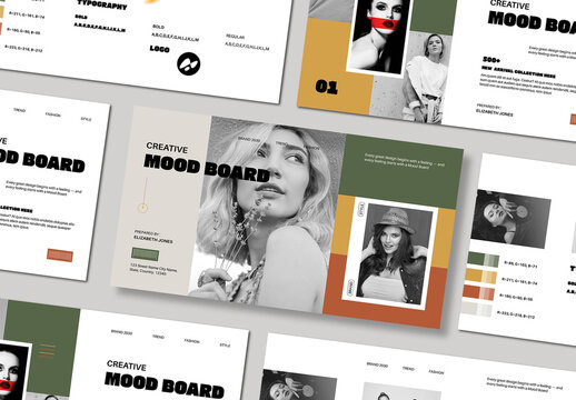 Creative Mood Board Template Layout