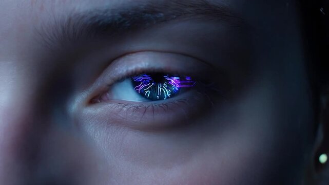 Close-up of a person's eye with skin irritation, possibly a pimple or zit, on the eyelid, with a blurred background, dark lighting