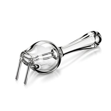 Isolated stainless steel kitchen whisk tool and metallic silver object equipment for cooking on a white background
