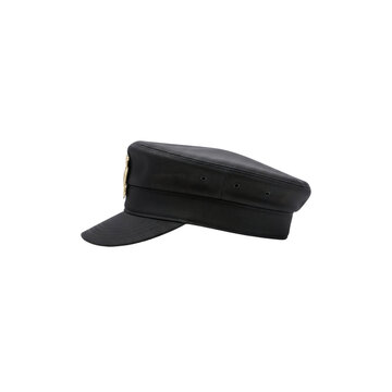 Black peaked cap onTransparent background