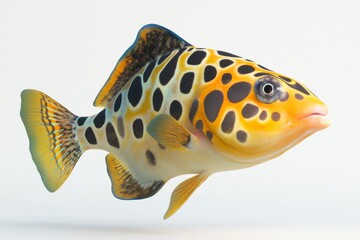 Vibrant clownfish swimming in ocean environment for marine life exploration