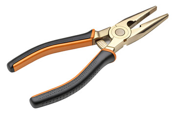 Obraz premium Professional Combination Pliers with Gold Finish and Ergonomic Non-Slip Rubber Insulated Handles