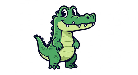 Fototapeta premium Cartoon crocodile