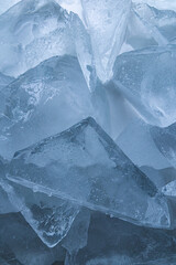 Macro Texture Of Pure Crushed Ice