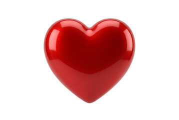Obraz premium A shiny red heart on a black background