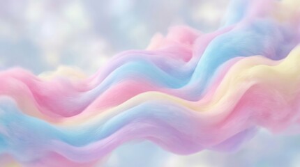 Soft Pastel Liquid Waves. Ai generation