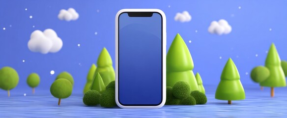 Whimsical floating objects dance in nature perfect for an app promo's vibrant allure