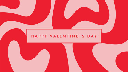 Valentine`s day abstract background with red hearts, isolated vector illustration, template for banner, greeting cards, poster, invitation,wallpaper