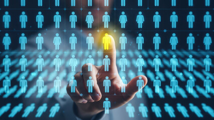 Selecting a digital human figure