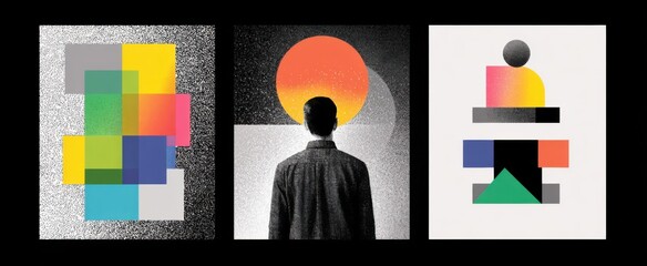 transforming innovative ideas into striking visuals with dynamic layered design stages