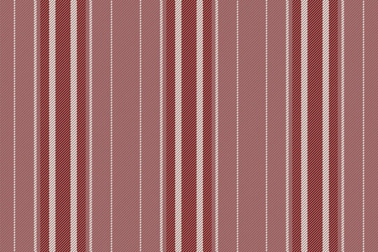 Dreamy background stripe texture, wrapping lines seamless vector. Crawing textile vertical pattern fabric in pastel and red colors.