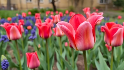tulips in the garden