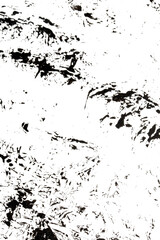 Fototapeta premium Acrylic Heavy Paint Splatters brush strokes and spots overlay transparent background grunge 