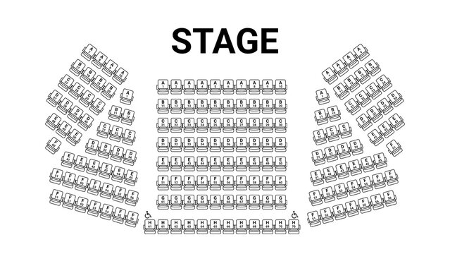cinema seating plan psd template