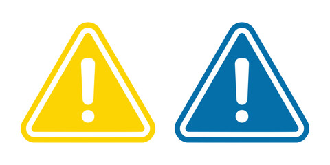 General warning attention sign used to alert people to various safety hazards