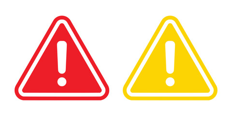 General warning attention sign used to alert people to various safety hazards