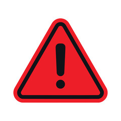 General warning attention sign used to alert people to various safety hazards