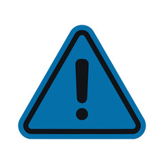 General warning attention sign used to alert people to various safety hazards