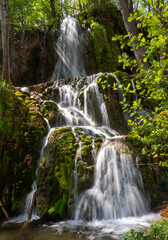 Obraz premium Waterfall Bigar on oldmountain (Stara planina) next to the Kalna, Pirot region in 