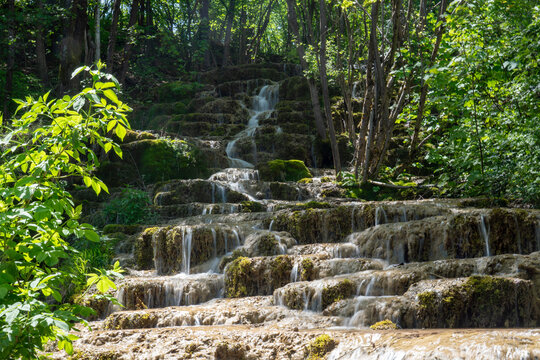 Waterfall Bigar on oldmountain (Stara planina) next to the Kalna, Pirot region in 