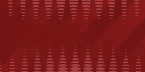 Red diagonal geometric shape with halftone. Modern fiber textured vector