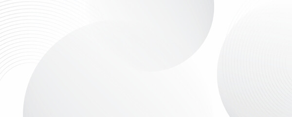 White geometric abstract background overlap layer on bright space with lines effect decoration.