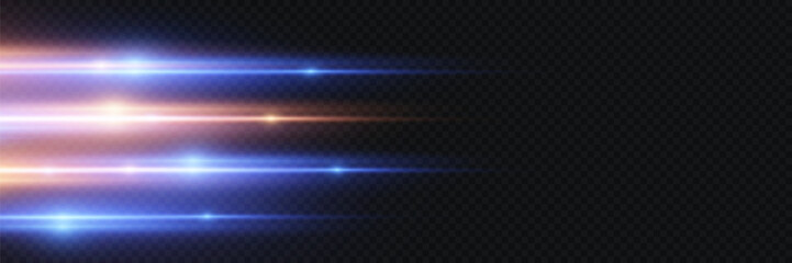 Futuristic light strip with soft neon lighting.