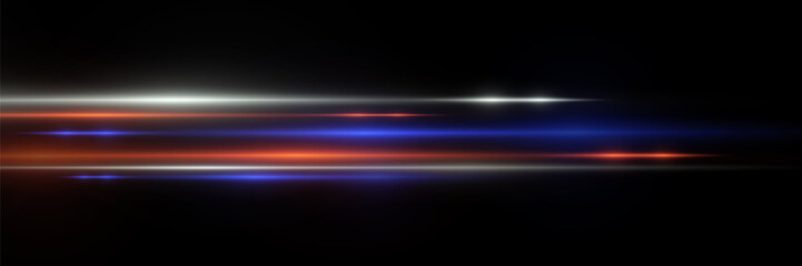 Futuristic light strip with soft neon lighting.
