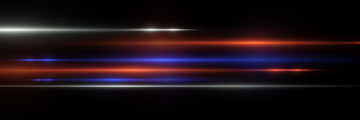 Futuristic light strip with soft neon lighting.