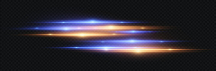 Futuristic light strip with soft neon lighting.