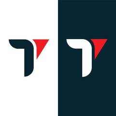 Letter T technology logo design concept template stock illustration, vector and clip art.