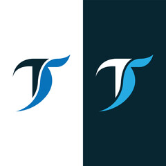 Initial Letter T Logo Design Vector Template. Creative Abstract Letter T Icon Vector Stock Vector.