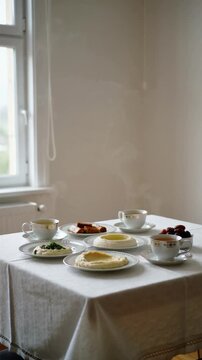 The Iftar meal during the holy month of Ramadan (food, dates, and water) Ramadan vibes in Islam (iftar table, iftar time, Ramadan pattern, Ramadan background)