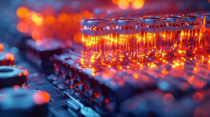 Circuit board electronic component close up