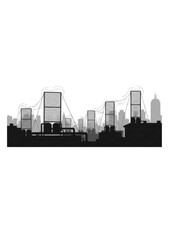Obraz premium Rooftop Fog Harvesting Silhouette, Sustainable Water Collection for Cities, Climate Adaptation and Urban Resource Management Vector